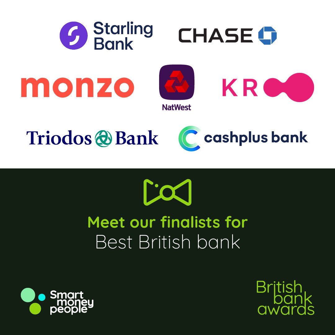 A huge headline award for the evening is the highly prestigious 'Best British bank' 2024.🏆 Here's a reminder of this year's finalists, @Cashplus @chase_uk Kroo @monzo @NatWest @StarlingBank @triodosuk Let’s reveal the winner! #BBA2024 #Awards