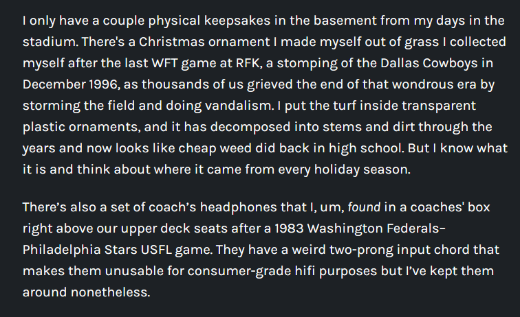 RIP RFK Stadium, where a dirtball came of age: defector.com/rip-rfk-stadiu…