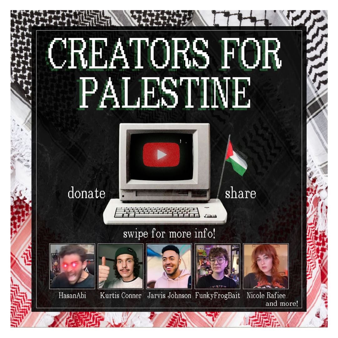 lovelltrin's tweet photo. 30+ content creators are teaming together with a goal to raise $100,000 for Palestine Children’s Relief Fund. We know we have some of the most supportive audiences, and we need your help.  https://t.co/rnKTwZtP3S https://t.co/kRpdKno2zf
