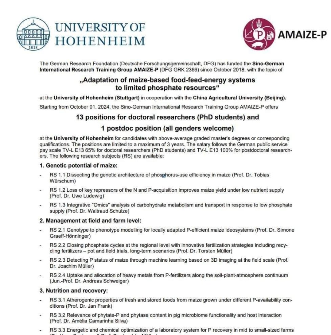DOCTORAL RESEARCH POSITION IN GERMANY. #PhD #phdposition #germany #education #postdoc