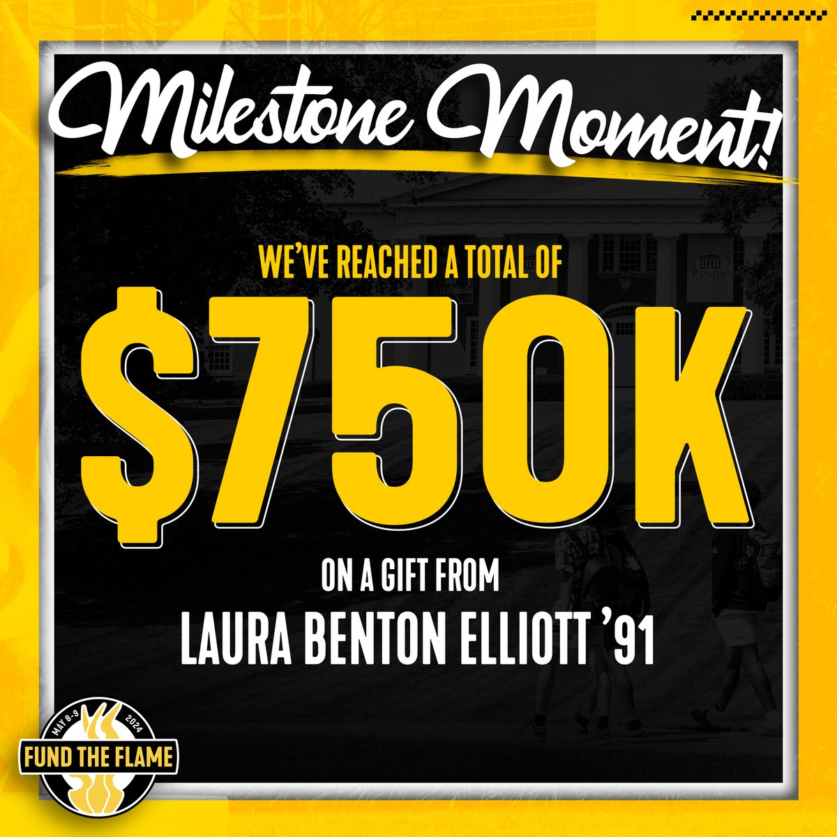 We just surpassed a major milestone, reaching $750,000 in gifts! We've only got a few hours left. Let's keep it going!

givecampus.com/gof65s