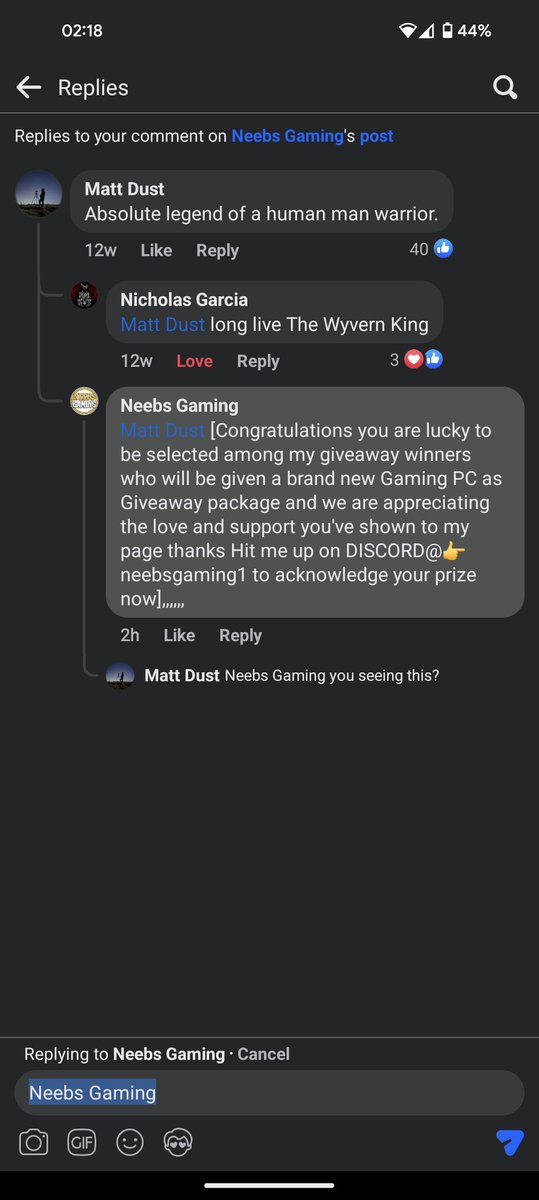 DustedNerd's tweet photo. @AdahopAda On one of @NeebsOfficial Facebook posts.. just saying. https://t.co/9dE1hMavJk