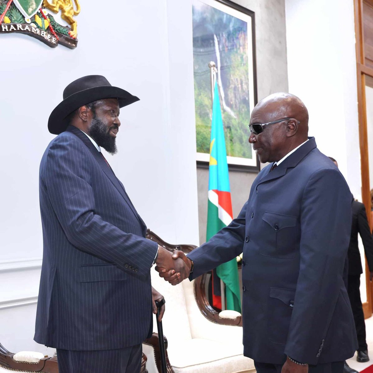 President Salva Kiir and President William Ruto of Kenya graced the official launch of the South Sudan mediation process aimed at bringing peace between the @SouthSudanGov and the Holdout groups.