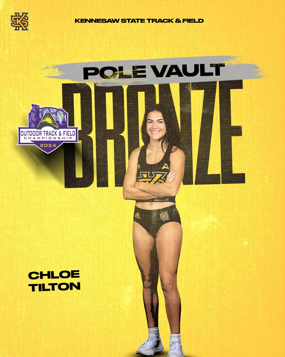 1-2-3 in pole vault for the ladies!

🥇 Lilly Chounard 3.67m (12'0.5')
🥈 Keira Hight 3.67m (12'0.5')
🥉 Chloe Tilton 3.67m (12'0.5')

#ThinkBigger | #HootyHoo