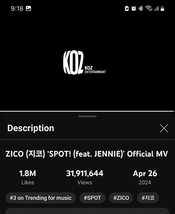 32M soon!

Stream SPOT MV now!

#SPOTWITHJENNIE 
#JENNIE