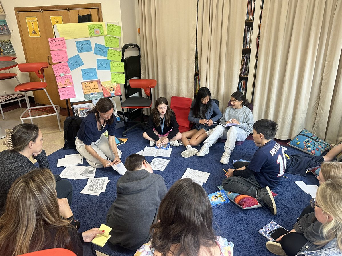 NicoleHunn's tweet photo. Readers & writers use book club texts @WilletsRoadMS to deepen thinking as they choose, grow, revise, or act on an idea! Ss & Ts learning & growing together…we are ALL learners! @kemnitzer3 @dmgately @MrsLiakonis @EastWillistonSD #EWLearns #EWLiteracy #readingisthinking https://t.co/kIvMPTkAfM