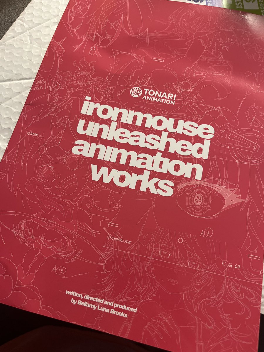 Everyone is starting to get their #ironmouse Unleashed animation works books in! If you preordered one and got it in let me know! I’m really excited for you all to see what’s inside! 🥰🙏