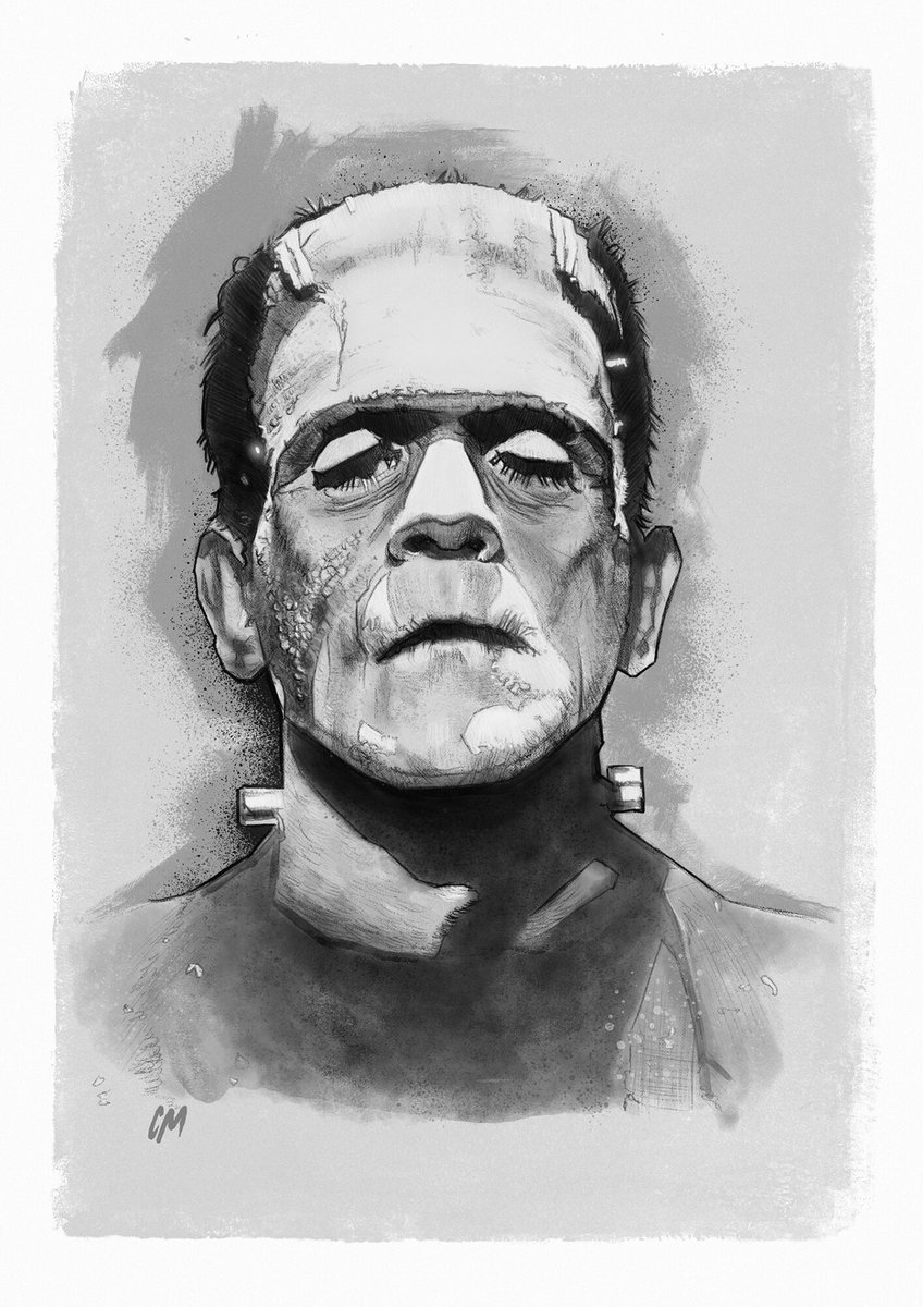 Frankenstein
By Colin Murdoch @ColinMurdochArt colinmurdochart.co.uk    behance.net/colinmurdoch
#Frankenstein #BorisKarloff
#UniversalClassicMonsters #ColinMurdoch #Art