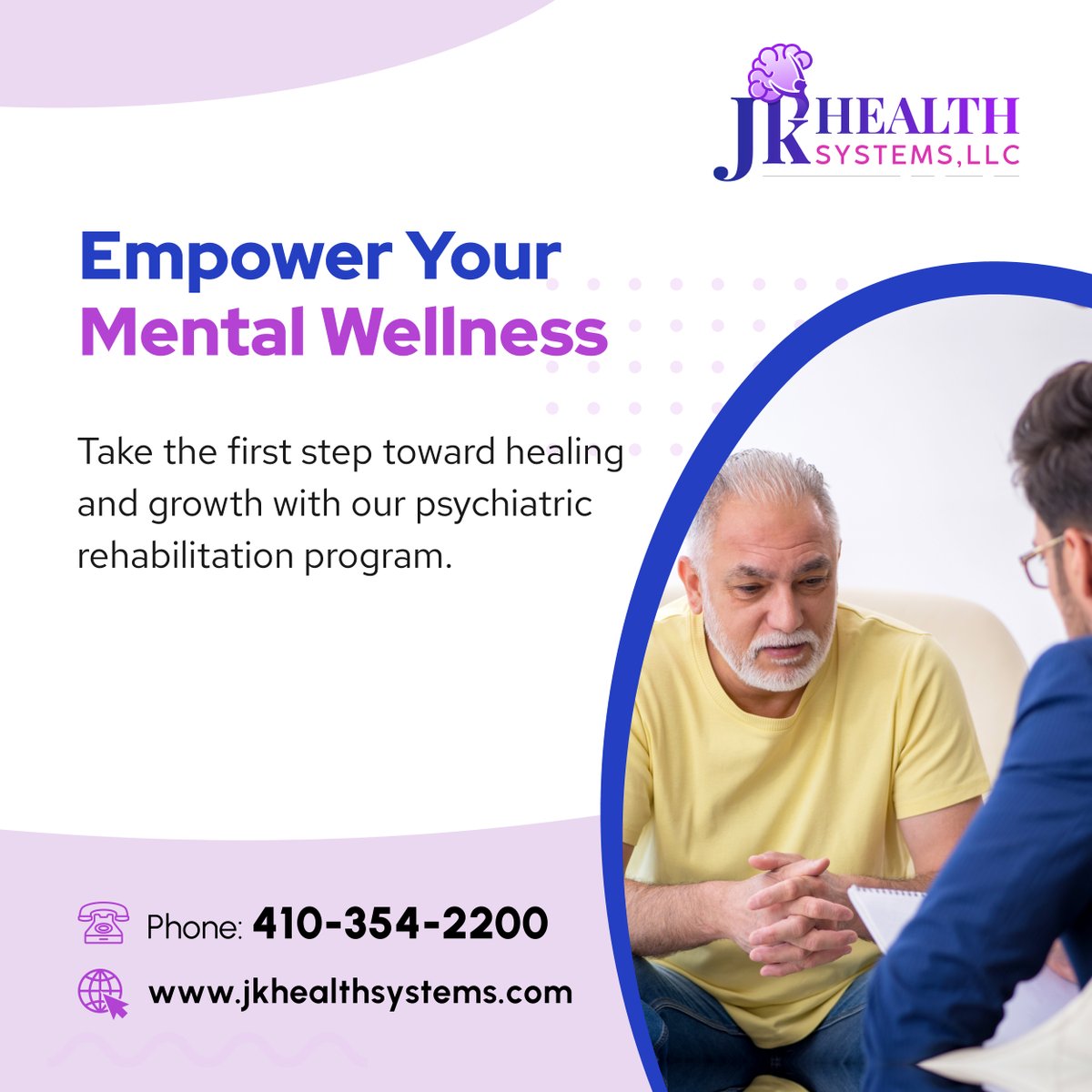 JKhealthsystems's tweet image. Ready to thrive? Our psychiatric rehabilitation program offers practical skills and support for independent living and community integration. 

#BaltimoreMD #MentalHealthCare #RehabilitationProgram #HealingJourney #CommunityIntegration