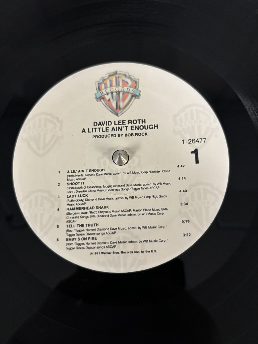 #nowPlaying Spinning some 90’s DLR….this is the gold label promo cut of “A Little Ain’t Enough”👍