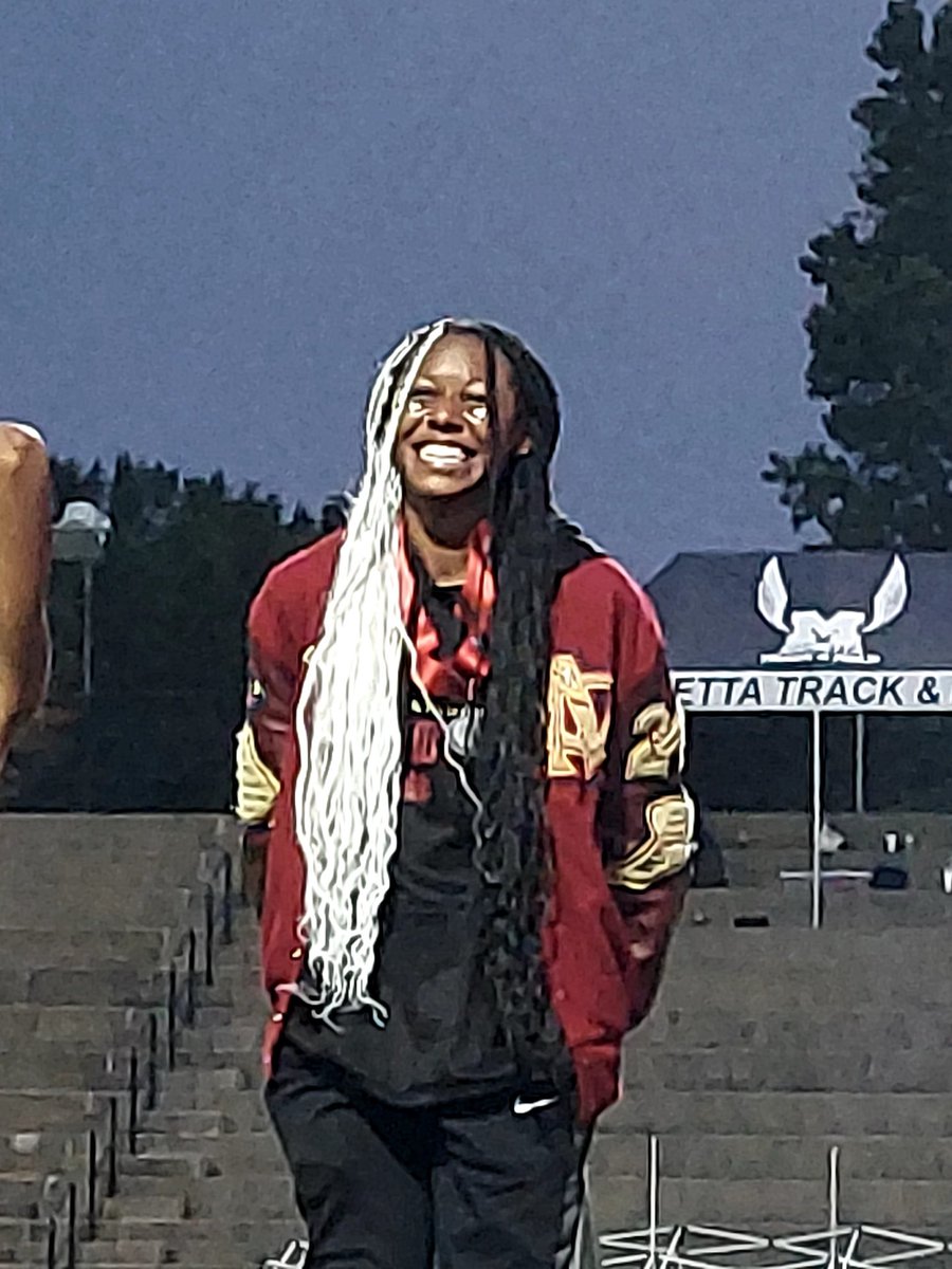 Adrianna Pelham is the State Runner-Up in the 7A Triple Jump. Go Hawks!