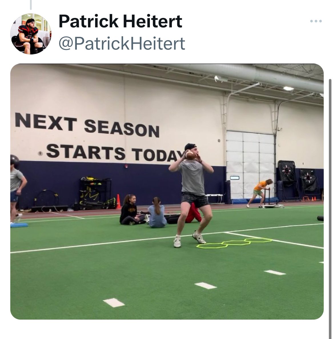 HeitertLaura's tweet photo. I’m in awe of his positivity and determination! I’ll NEVER give up on #11! https://t.co/xtvwi60rzh