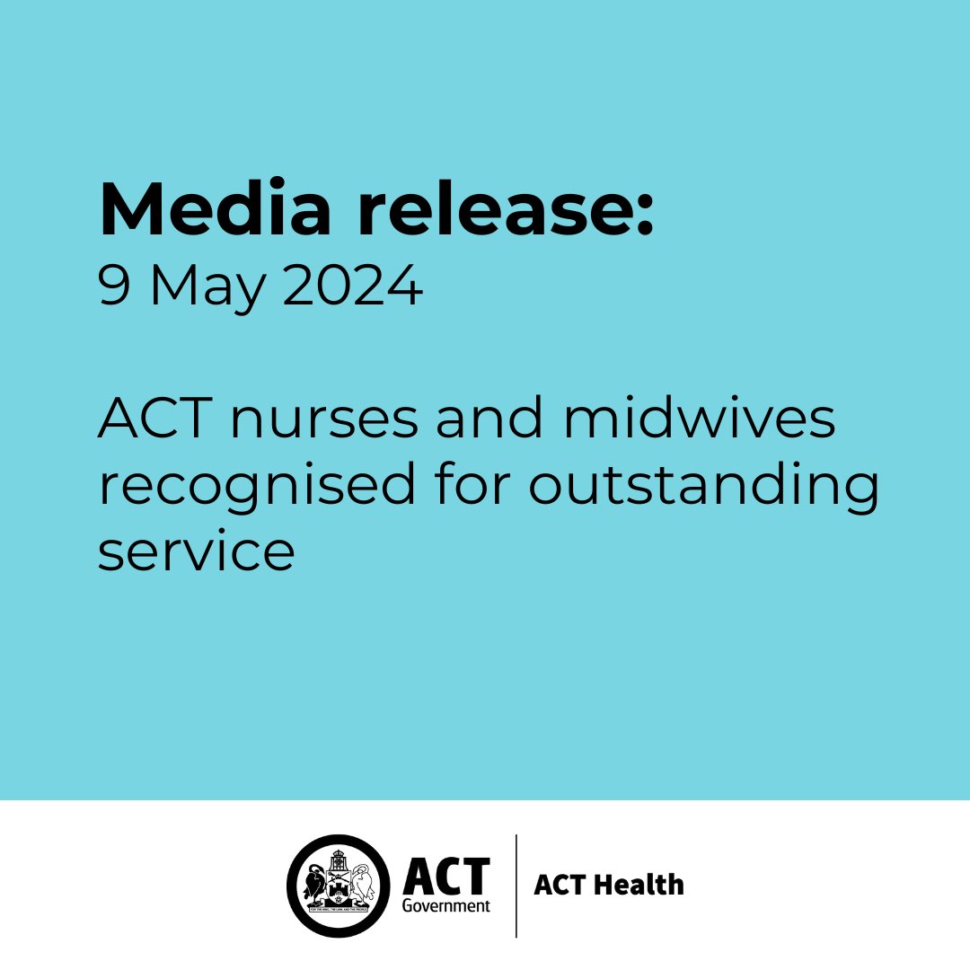 [Media release] 'Nurses and midwives are the backbone of our health system, and it is through their professionalism and commitment to innovation and their patients that we have such positive health outcomes in the territory' Read more: bit.ly/3wADOpq