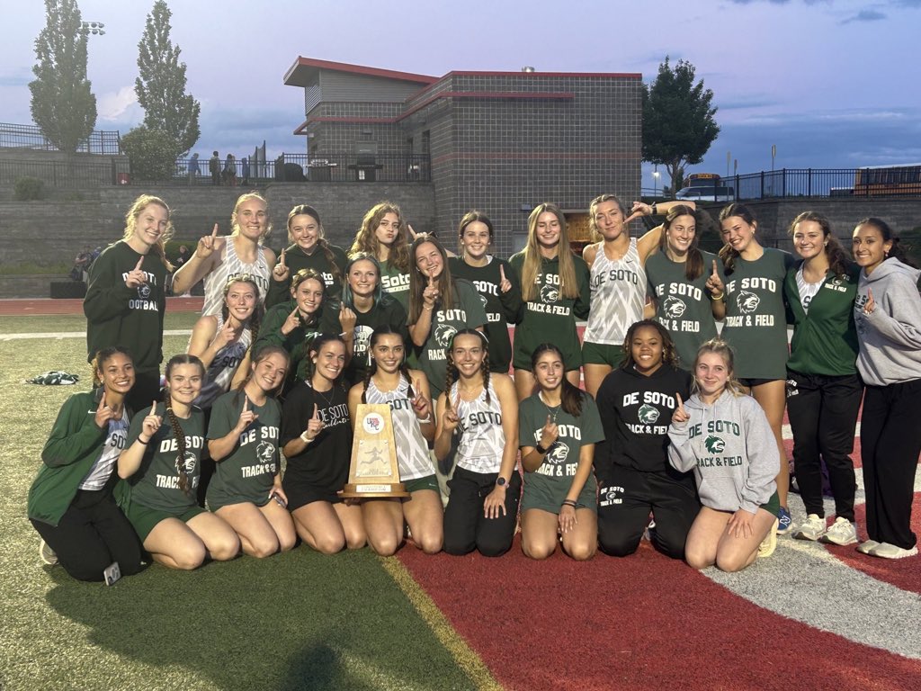 Congratulations to the De Soto girls track and field team, back to back to back UKC champions!