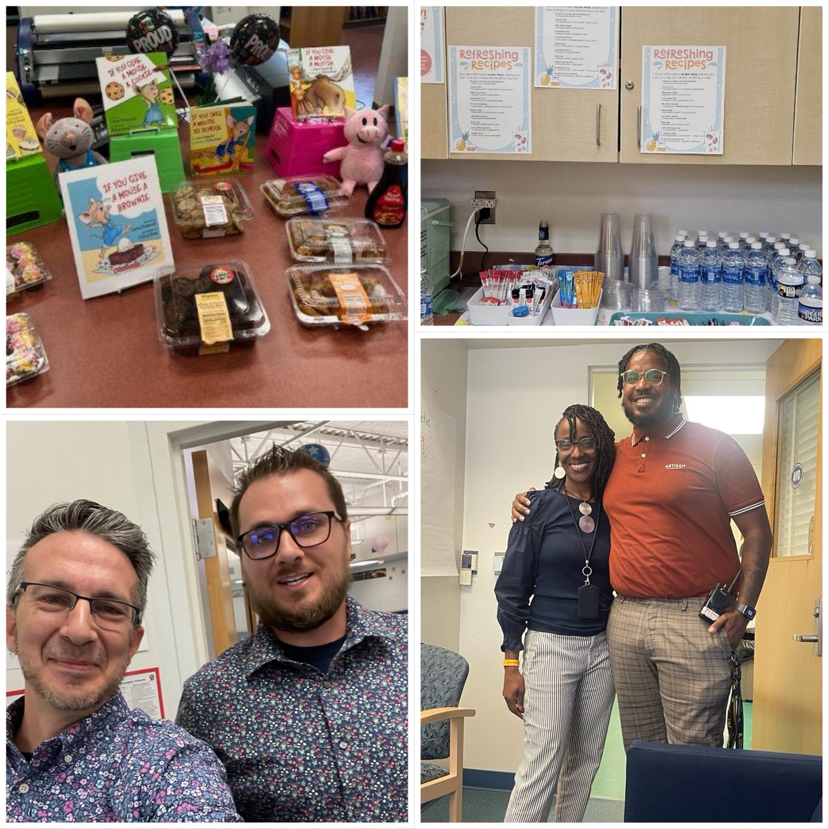 Today was a great day at NTES! Treats for teachers and support from Central Office!