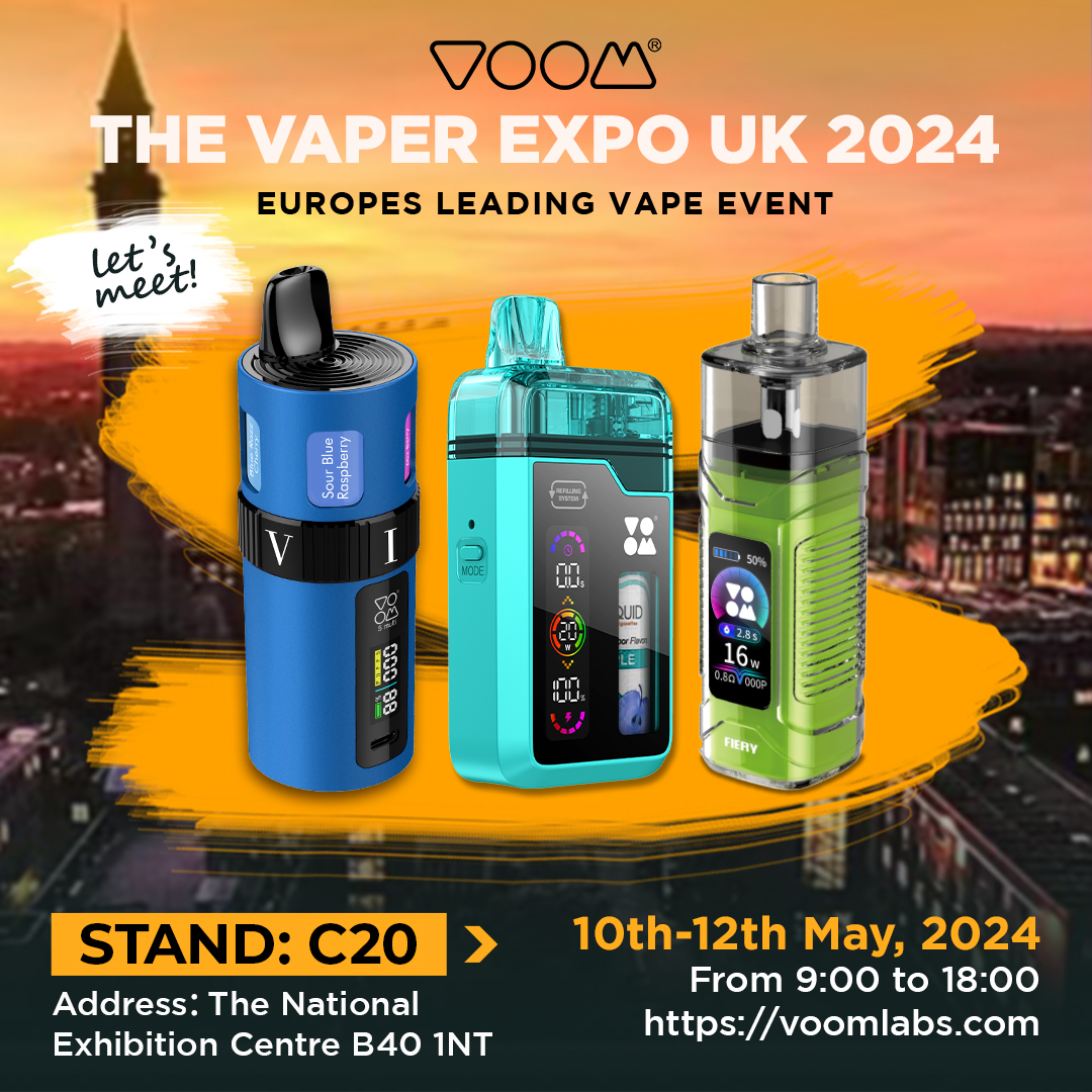 Vaper Expo UK 2024
Booth: C20
welcome to our stand🥳🥳
#vape #disposable vape #e-cig #e-cigarette #electronic cigarette #puff #wholesale vape #big puff #small puff  #tpd comply #voom #vapesoul #vaper #vapelife  #vapeuk  #e liquid #vape labs# flavors # puff clouds