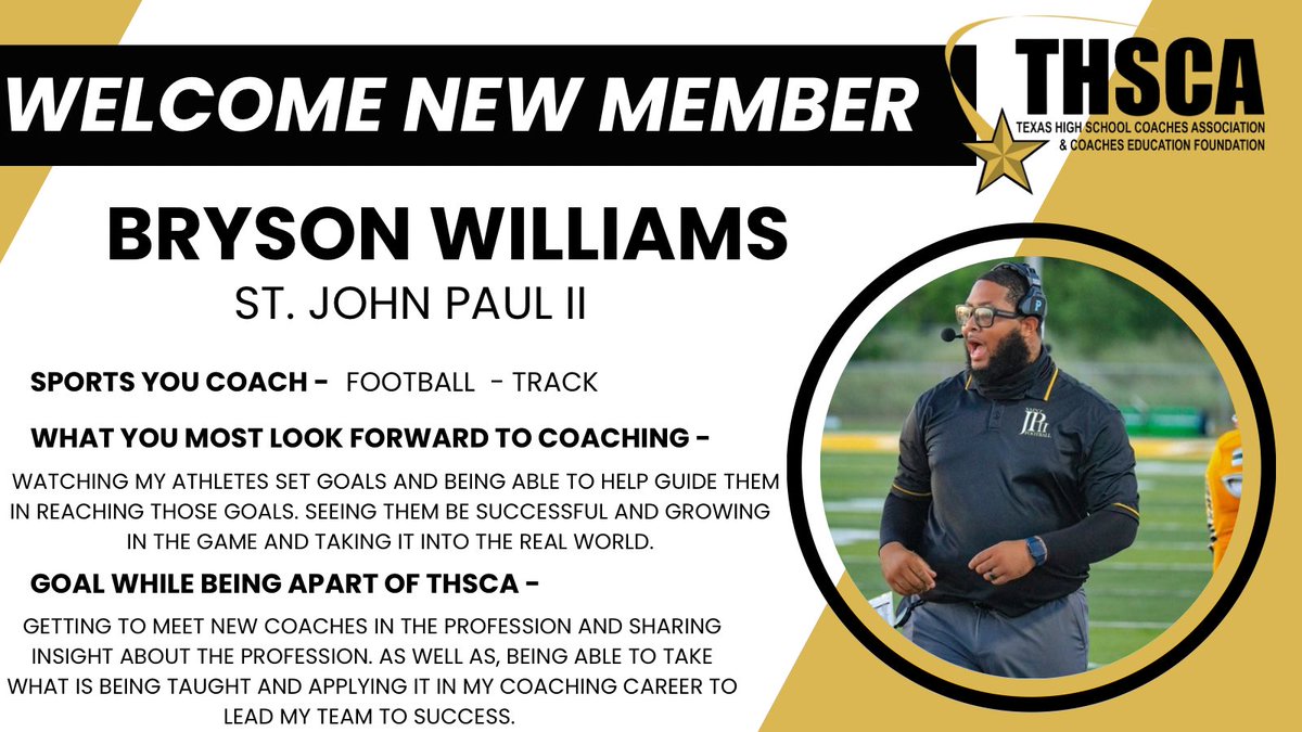 WELCOMING ANOTHER MEMBER TO THE FAMILY!!! Of course he’s on the DEFENSIVE SIDE OF THE BALL and GLAD TO BE A HUGE PART OF OUR ORGANIZATION!! Welcome to the Brotherhood my guy!! @BlackCoachesTX #THSCABrandAmbassador @THSCAcoaches @CoachWillStJpII