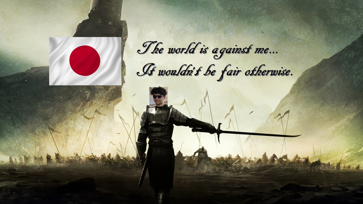 With Maister and Mkleo canceled, kowloon is looking like a Japan takeover... who was left America asked?  Who could be so brave and willing to save the already fallen reputation from the rest of the world?

Unfortunately, it came down to the worst and most unreliable player: me