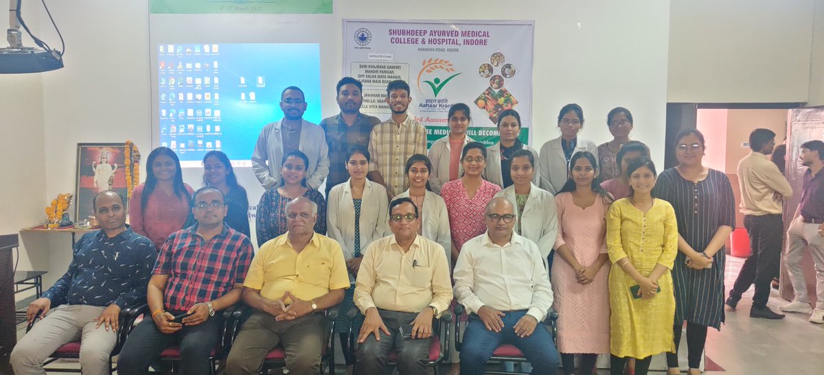 We organized the NATIONAL AWARENESS CAMPAIGN on AAHAAR KRANTI 2024 at Shubhdeep Ayurved Medical College, Indore

The speakers for the program was Dr. S.P. Singh Principal SKRP Gujrati Homeopathic college, Indore

#aahaarkranti #ak3rdanniversary #3rdAnniversary #balanceddiet