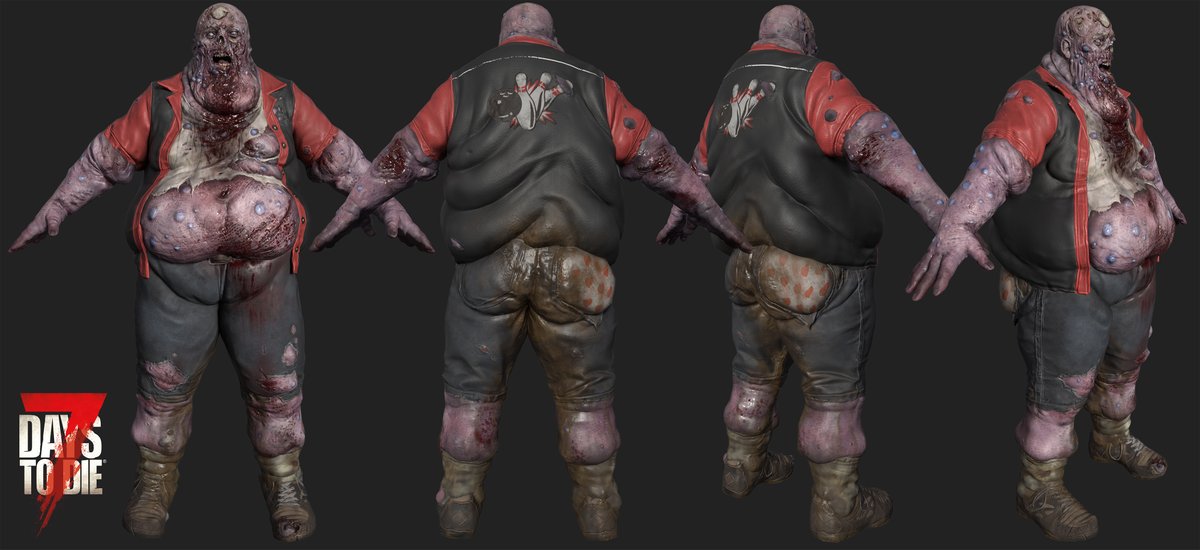 New Bloated Zombie variants coming to 1.0 by Brett. 1.0 is launching in June on PC and July on PS5 and Xbox X/S series. You can still pick up 7 Days on Steam at the early access price before the price goes up with the launch of 1.0 store.steampowered.com/app/251570/7_D… #7DTDLaunch