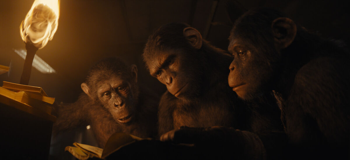 ‘KINGDOM OF THE PLANET OF THE APES’ is NOW playing in theaters. Find out if it’s worth watching: bit.ly/KingdomTHH