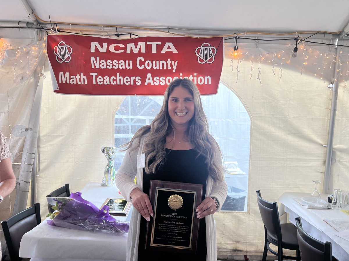 Taramauer's tweet image. 🎉 Alexandra Vollaro, NCMTA Math Teacher of the Year! 🎉 

Congratulations to OHS Mathematics Teacher Alexandra Vollaro, just named the 2024 NCMTA High School Math Teacher of the Year! #OHSMath ⁦@TeachMitch⁩ ⁦@OSchoolsPR⁩ ⁦@DianeProvvido⁩ ⁦@VollaroOHS⁩