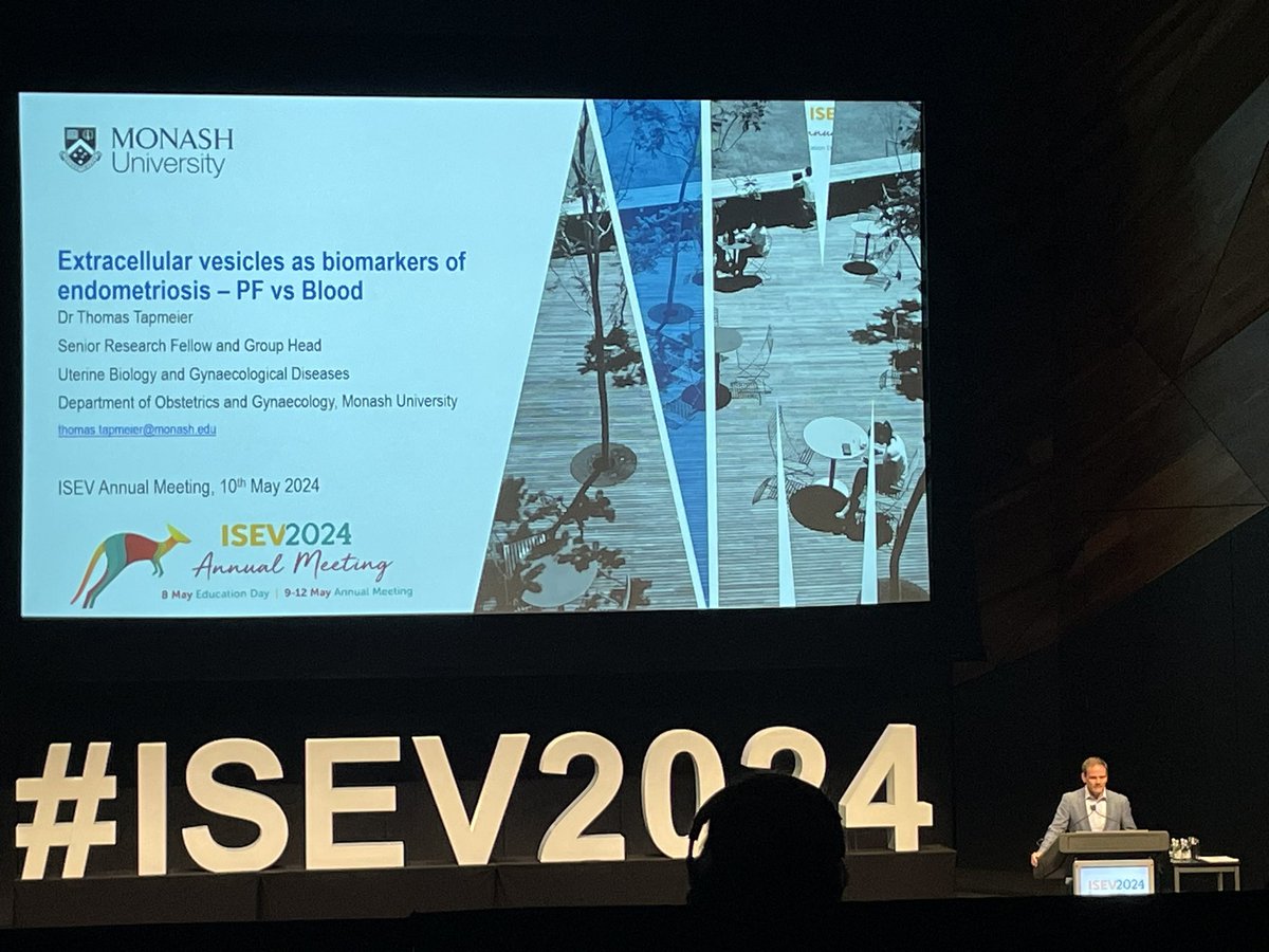 @TTapmeier on small extracellular vesicles and #endometriosis at #ISEV2024.