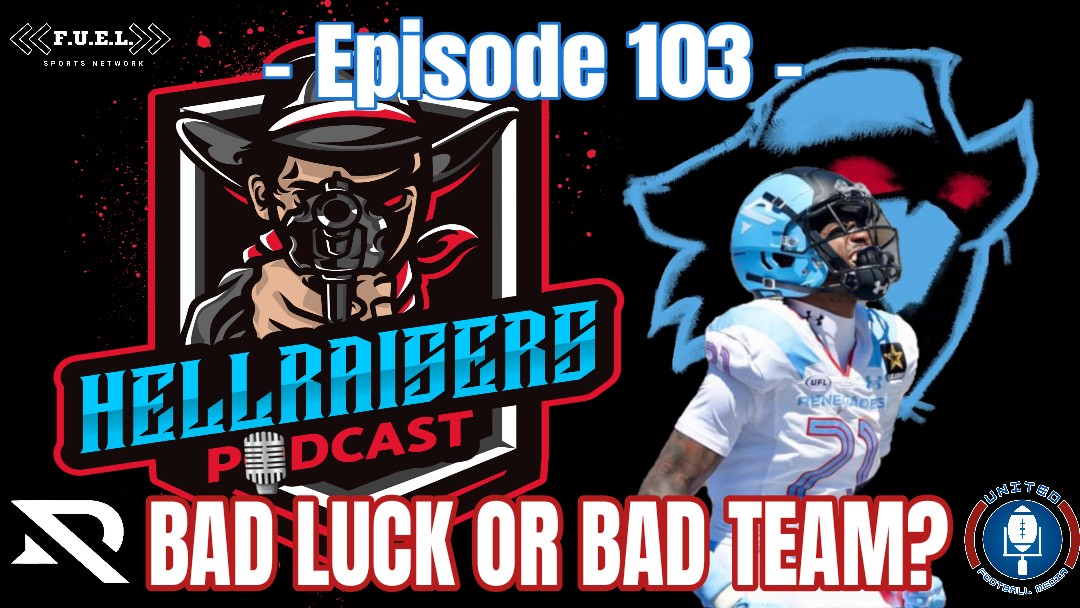 New episode of Hellraisers coming tomorrow! Always luv for our #ArlingtonRenegades🤠 but I'm ready to rant! 
Let's #RaiseSomeHell 🏈🗣🎙🔥
#UFL @XFLRenegades @The_UFM @TheUFL @FUEL_SN