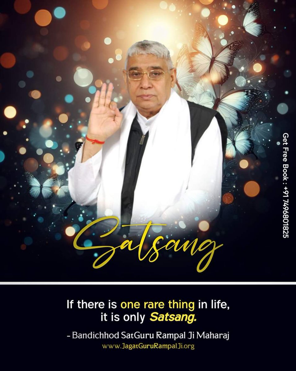 #GodMorningFriday The real saviour of the world Satsang 🪴🪴 _________ If there is one rare thing in life, it is only Satsang. Bandichhod SatGuru Rampal Ji Maharaj Supreme Saint Rampal Ji Maharaj