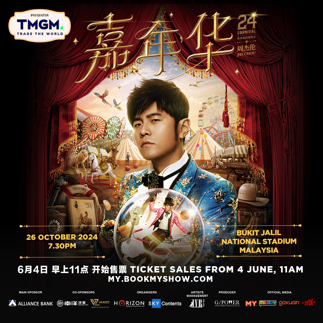 JAY CHOU CARNIVAL WORLD TOUR – MALAYSIA (Tickets)