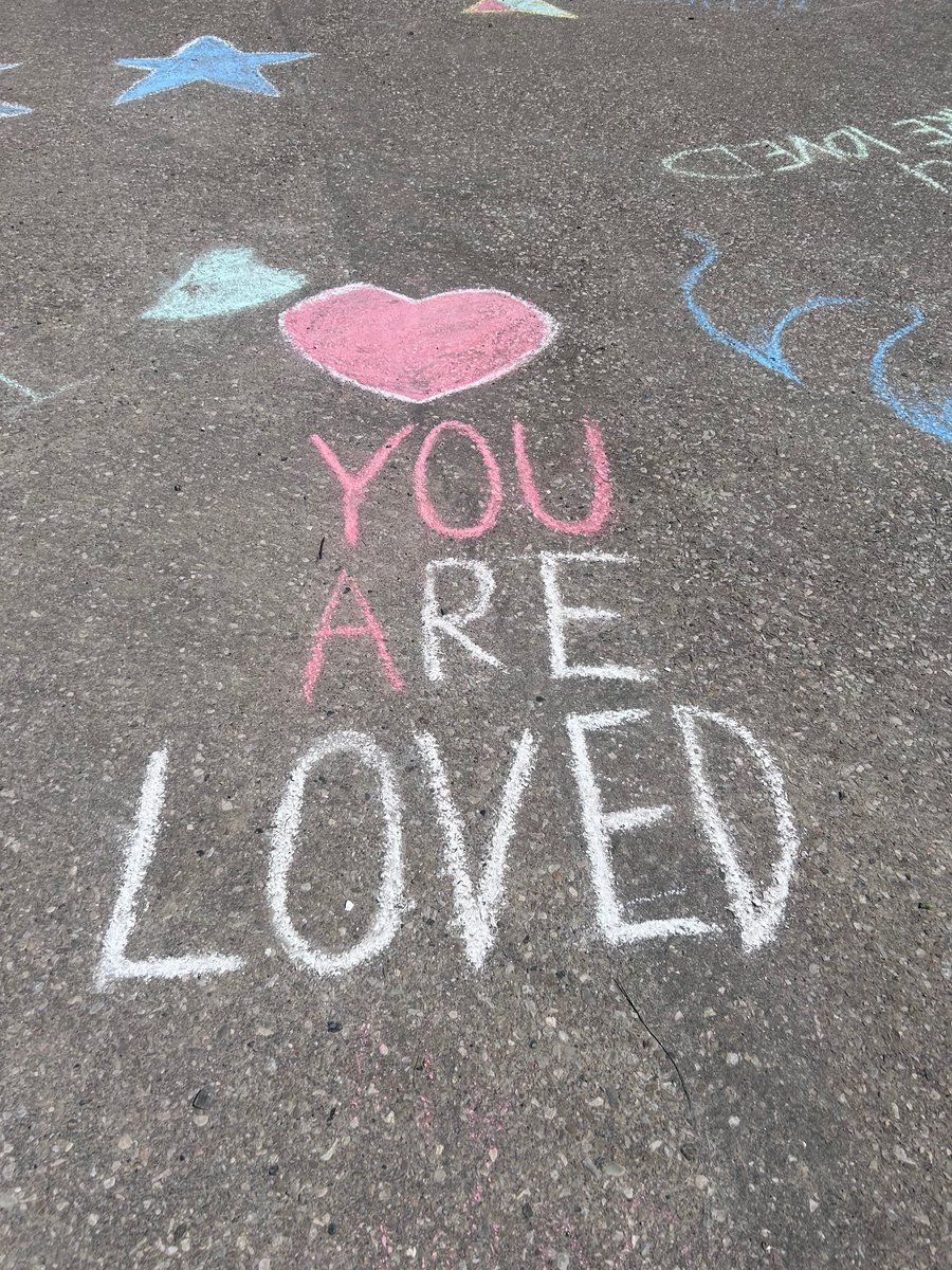 Messages of hope, love and faith as we 'Chalk it up!' for Mental Health Awareness week. #bhnCalledtoLove