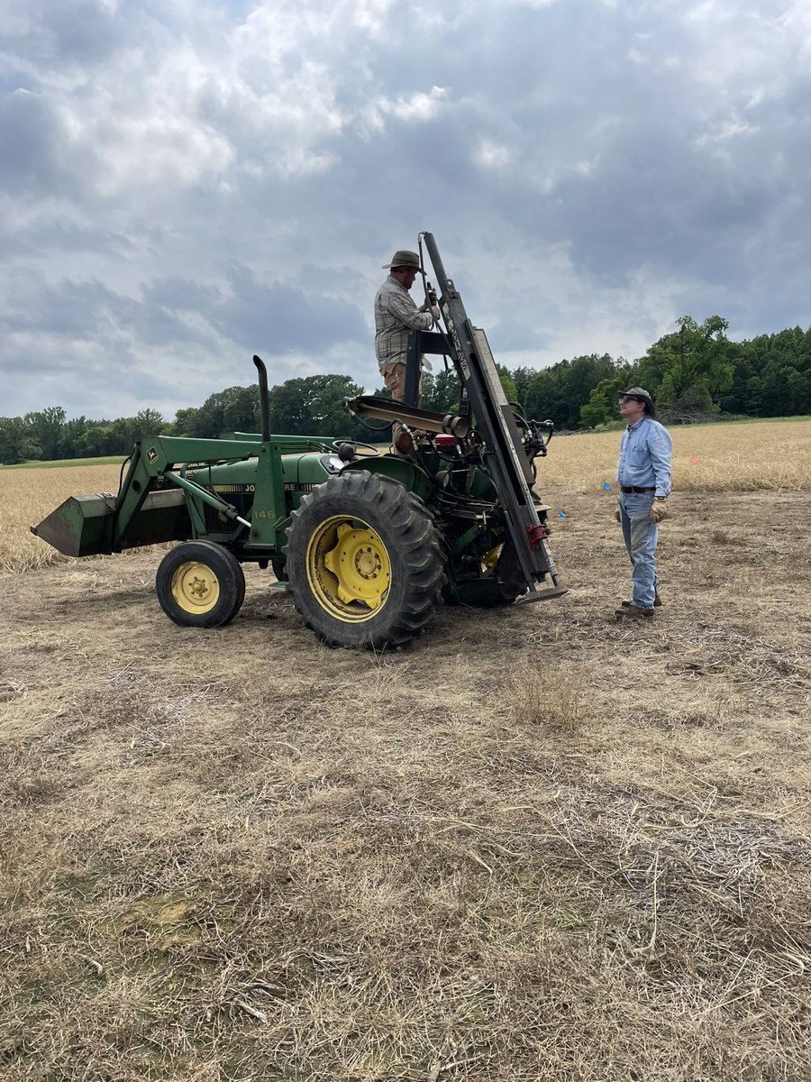 Put a few holes in the ground today. 🚜