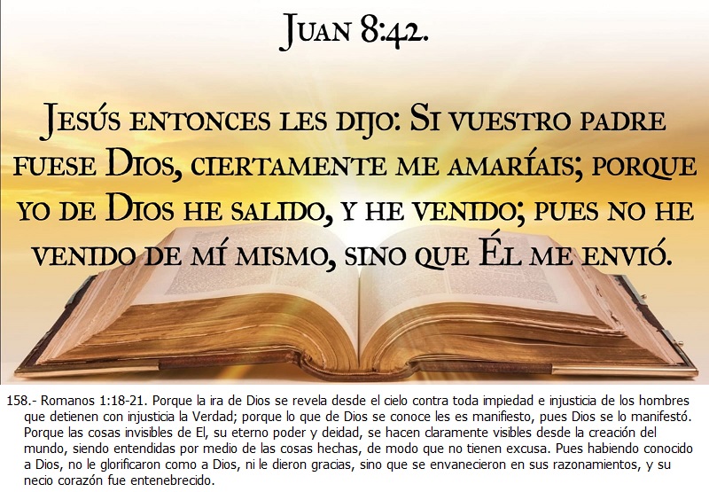 Romanos 1:18-21. 

#Jesucristo #CristoRey #Reydelosjudios #HijodeDios #Devocionalcristiano #Teologiacristiana #LaVerdad #LaLuzDelMundo #laVerdad  #EspirituSanto #Jesuschrist #HolySpirit #Apocalipsis #Vigilia 

🙏🏻🙏🏻🙏🏻📖📖📖👏👏👏.