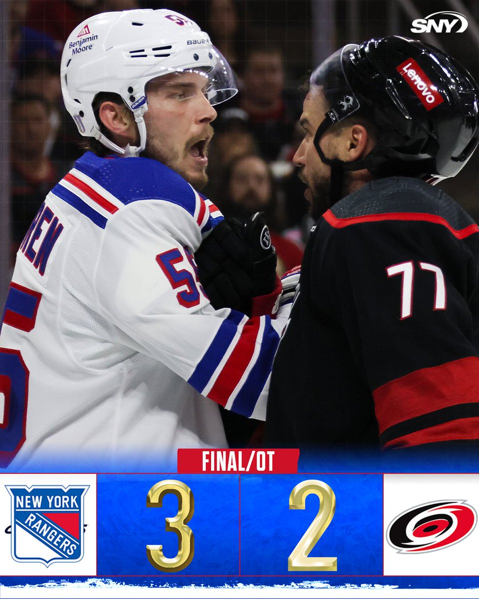 RANGERS WIN IN OT AGAIN 🌀