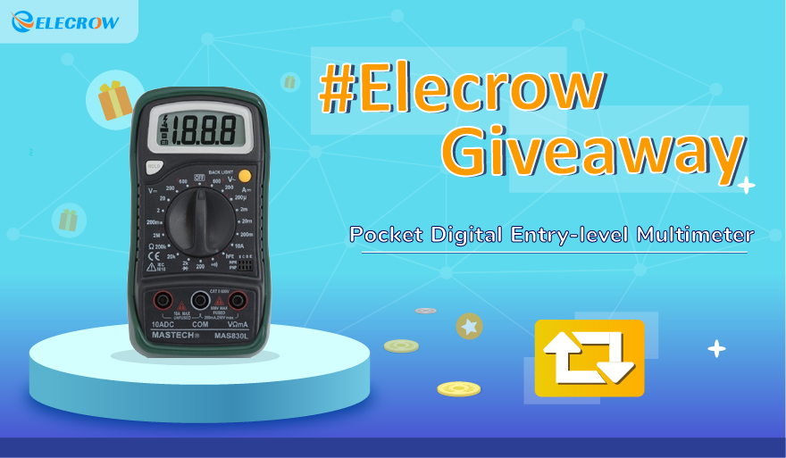 🚀 Hey! #Elecrow #FreeGiftFriday always here. Happy Friday! 👋🏻 🔱 This week, we #giveaway Pocket Digital Entry-level Multimeter 😊 one lucky winner will be picked on 5/20 ❤ 1️⃣ Follow @Elecrow1 and @ELECROW_JP 2️⃣ #Retweet this post and Tag one friend in the comment Also you…
