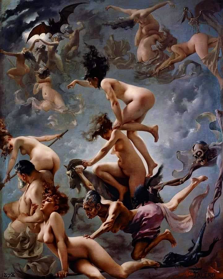 Luis Ricardo Falero, 'Witches going to their Sabbath' (1878)