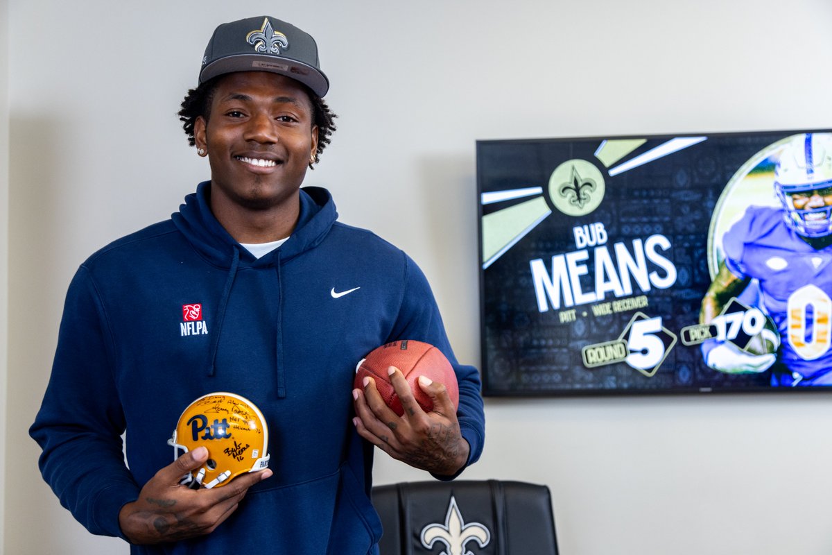 Bub means business ✍️

@TwoPlayaBub is officially a Saint ⚜️

#Saints | <a href="/Pitt_FB/">Pitt Football</a>