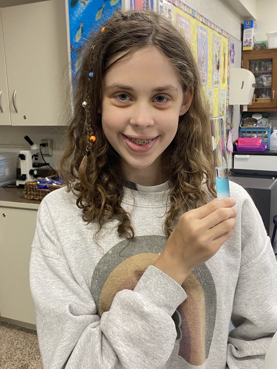 Who knew DNA could be so much fun and so cool! Seventh graders extracting DNA from their cheek cells today. “These long strands of DNA have ALL the genes-makes who you are today”