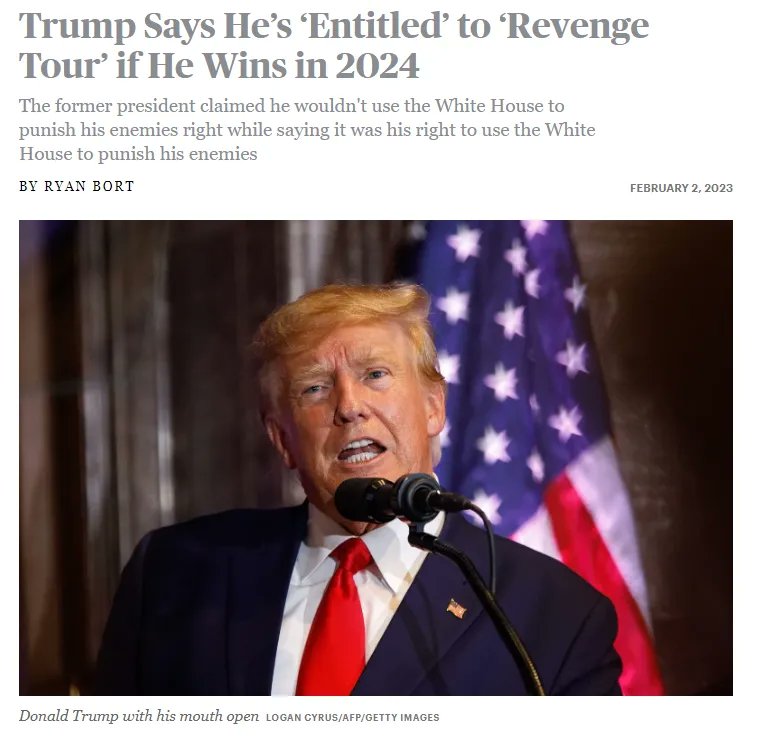 They’re VERY Worried About Trump’s 2nd & Last Term Becoming A ‘Revenge Tour’ AND THEY SHOULD BE. They keep showing us all how they’ll fully deserve it. If Trump wins reelection this November, he CAN’T run for President again. He’s gonna have NO REASON WHATSOEVER to moderate or…