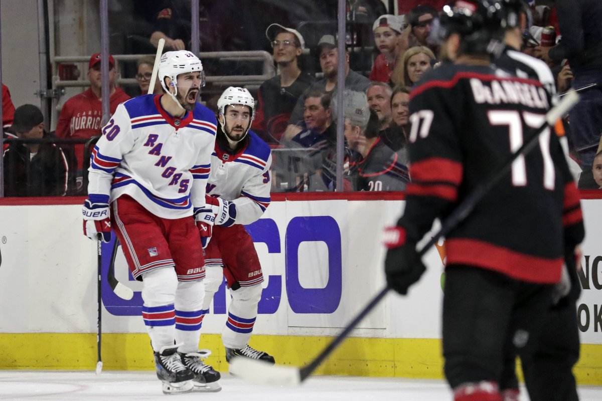 Shorthanded goal for Boxford's Chris Kreider tonight -- and he almost had another -- as the New York Rangers beat the Hurricanes, 3-2, in OT to take a commanding 3-0 series lead. Rangers are now 7-0 in the playoffs and will undoubtedly move on to face Boston/Florida winner.