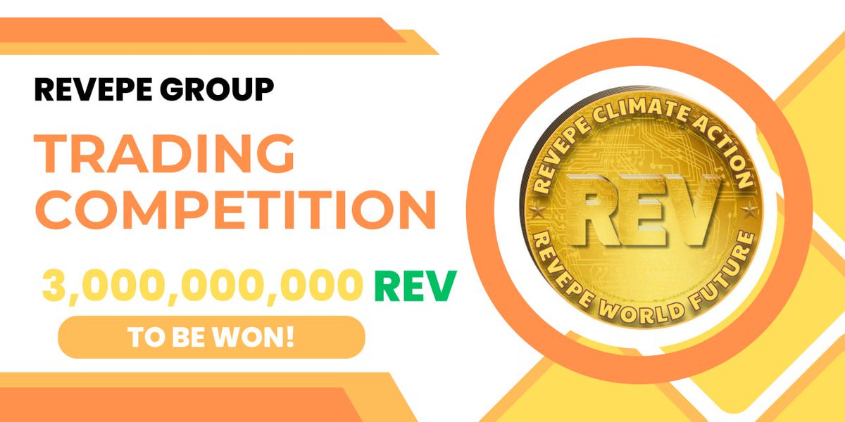 🏆 REVEPE GROUP (REV) Trading Competition on LATOKEN and P2B! 
 
✅ Buy a minimum amount of 100 000 000 REV tokens.
🔥 300 eligible traders will get a share of 3 000 000 000 REV tokens.
✅ Share with 10 friends and Follow.
🎁 Distribution will begin on 19 May, 2024 

👉 JOIN…