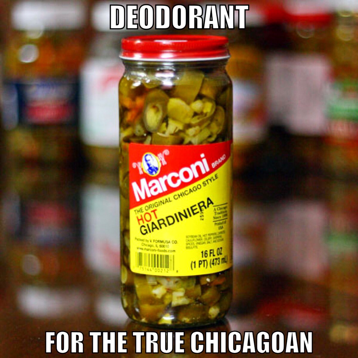 Marconi Giardiniera - perfect for any occasion.

#ChicagoHistory ☑️