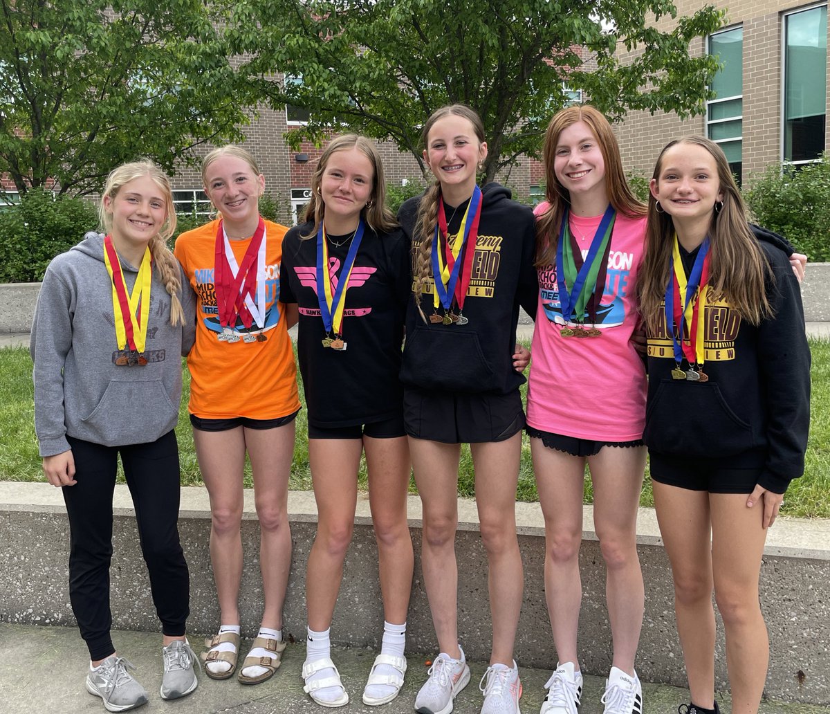 Special shout out to our state meet medal winners!! Abby Steinkamp Morgan Fisher Tenley Heidemann Brylee Bach Kiresten Petersen Lily Jones Congratulations and thanks to them for all of their hard work and leadership this year!! ⭐️👏🏼👏🏼