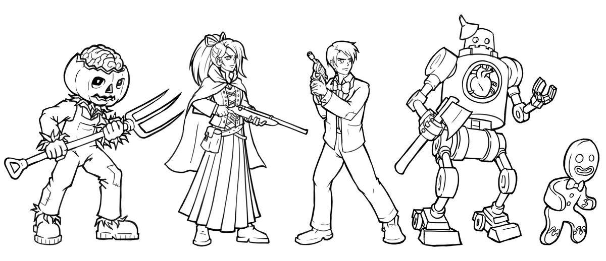 Character sketches for an RPG I'm working on. 

#gamedev #IndieGameDev #indiegames
