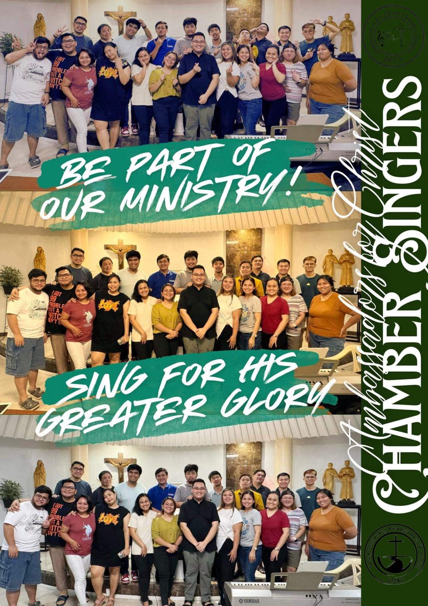 Joining our choir (Ambassadors for Christ Chamber Singers - #ACCS) is a chance to express yourself and make new friends while serving the Lord. 

#AmbassadorsForChristChamberSingers  #YoungmissionaryAmbassadorsForChrist #YMAC #MusicMinistry #ChoirLife #Choirs