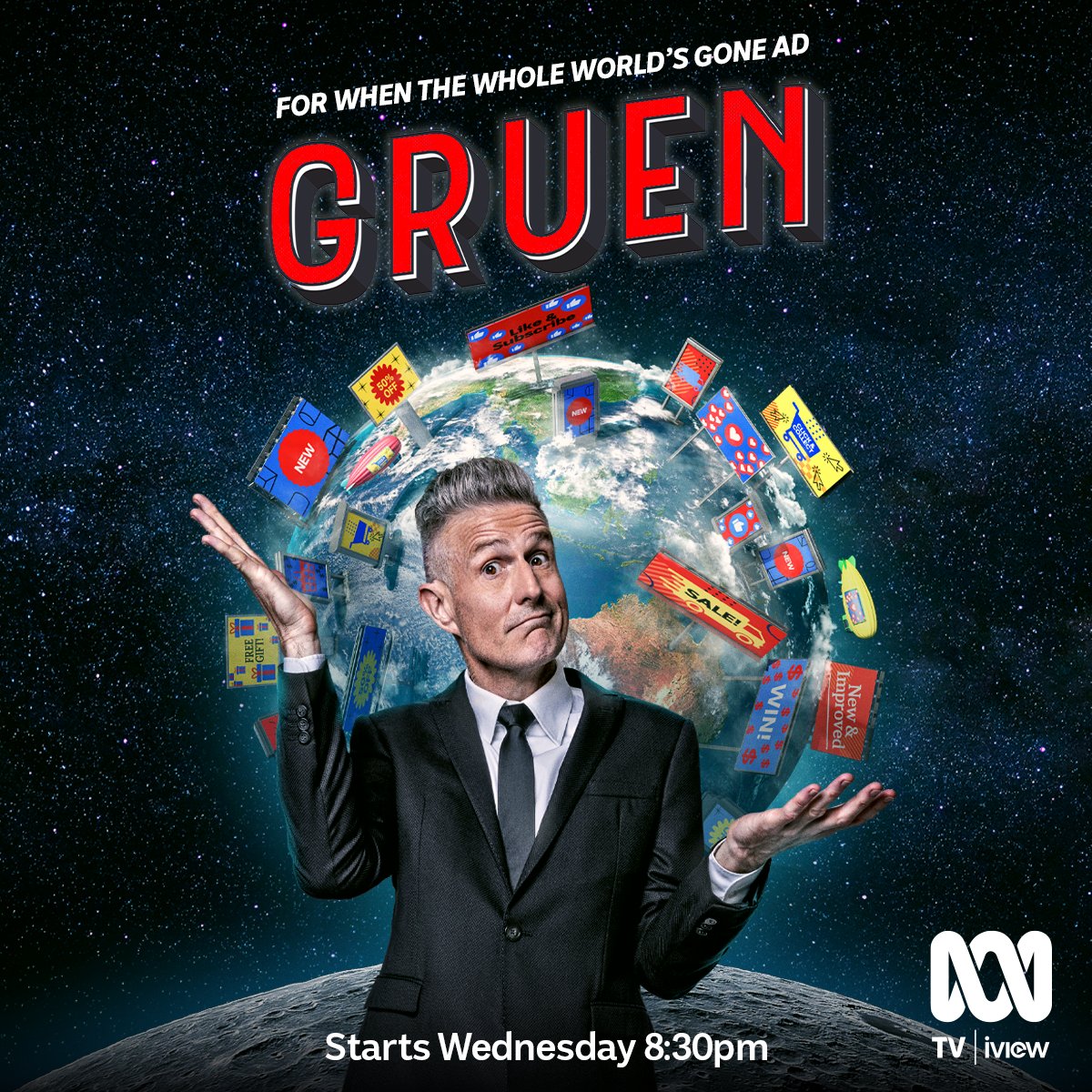 Watch brand new Gruen Wednesday 8.30pm on @abciview and ABC TV #Gruen