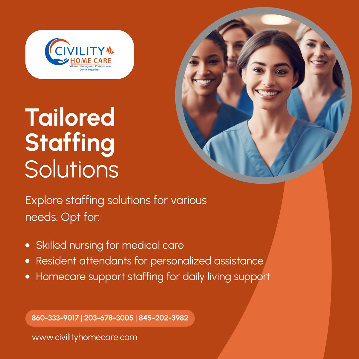 From skilled nursing to personalized assistance, find the right staffing solution to meet your unique needs and preferences. 

#BrewsterNY #HomeCareAndMedicalSupplies #StaffingSolutions #HomeCare #PersonalizedAssistance