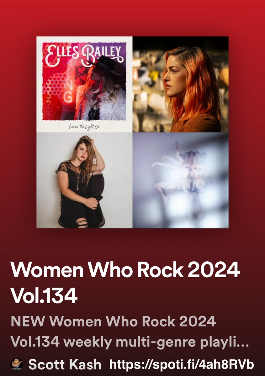 NEW #WomenWhoRock playlist with new releases by
@EllesBailey
@CassadeePope
#AliMarieMusic
@jbmoussa
@madilyn
@KerryMusicbox
@FreyahMusic
@Ella_Collier
@SadieFineSings
+MORE

#Spotify
spoti.fi/4ah8RVb

#NewMusic2024 #MultiGenre @MuseBoost