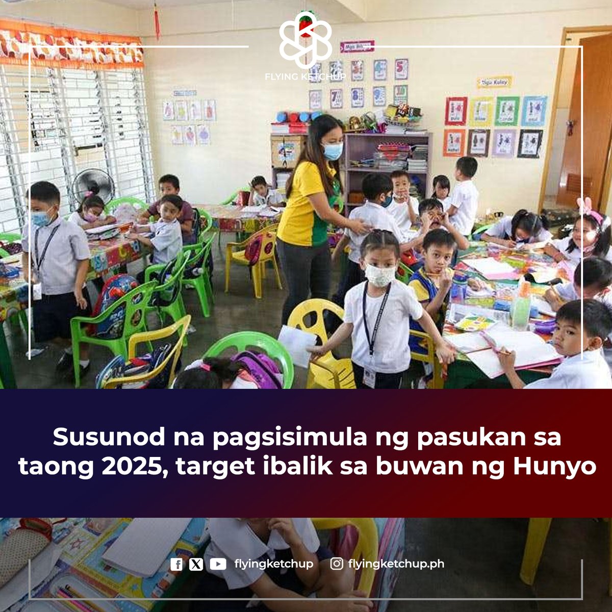 Susunod na pagsisimula ng pasukan sa taong 2025, target ibalik sa buwan ng Hunyo!

READ MORE: is.gd/oleIfF

#FlyingKetchup