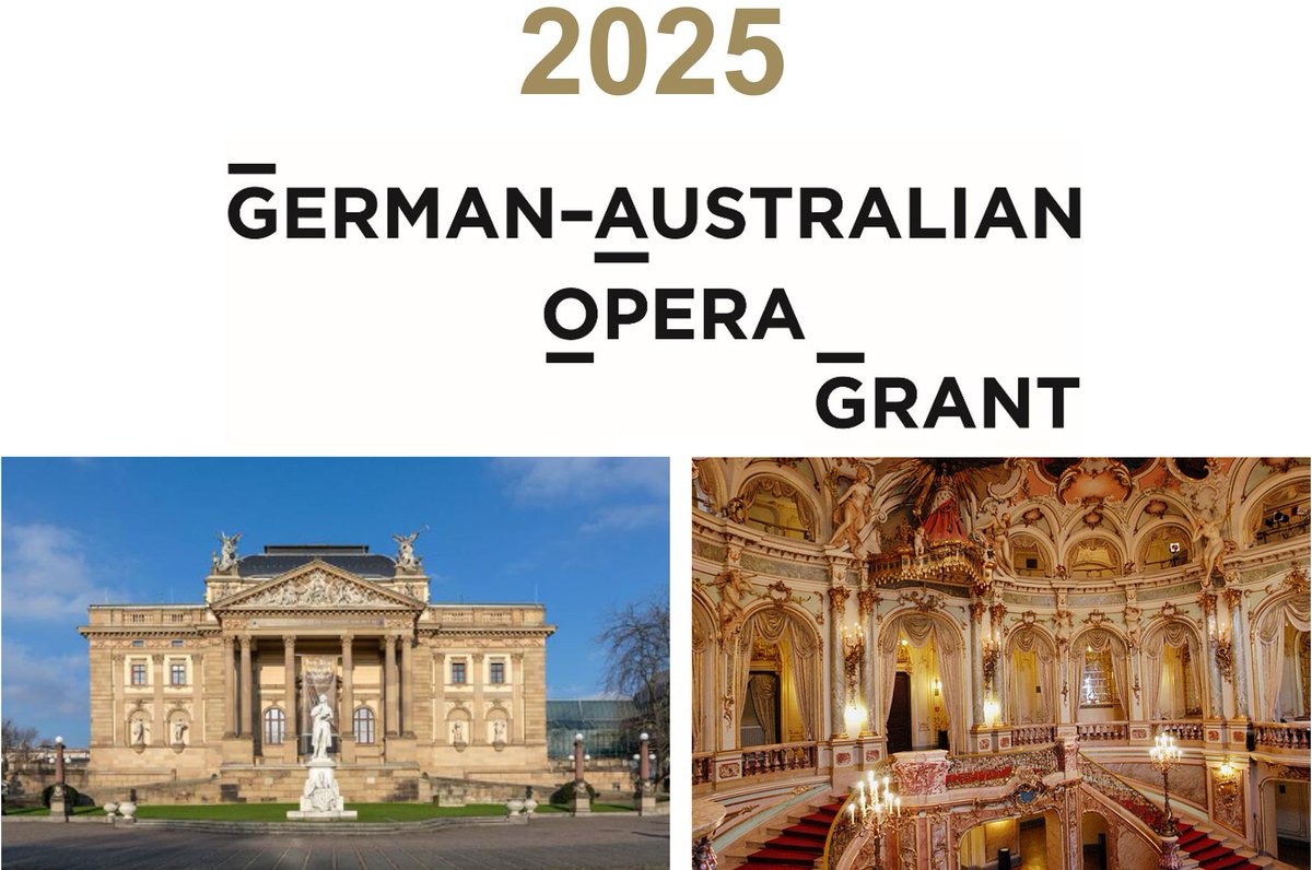 Call for Entries for the 🇩🇪 🇦🇺 Opera Grant 2024! The #GAOG offers a chance to an international career for emerging 🇦🇺 opera singers, including a 1-year contract with the 🇩🇪 @StaatstheaterWi in 2025/2026. Applications close 31/08/24. Visit 👉 bit.ly/3UksyWh